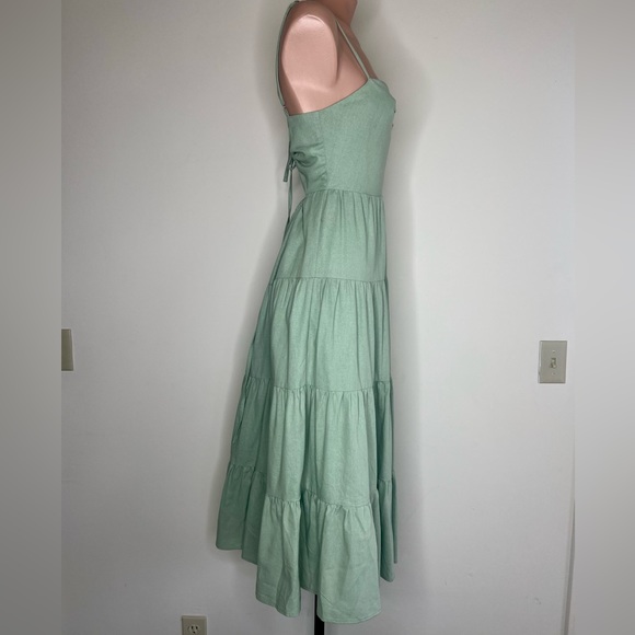 Comfy And Ready Sally Spaghetti Dress in Green - Picture 10 of 16